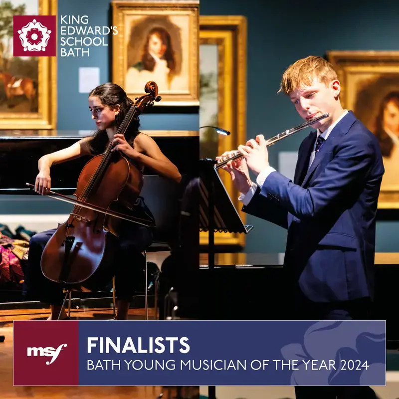Two KES musicians perform in the bath young musician of the year