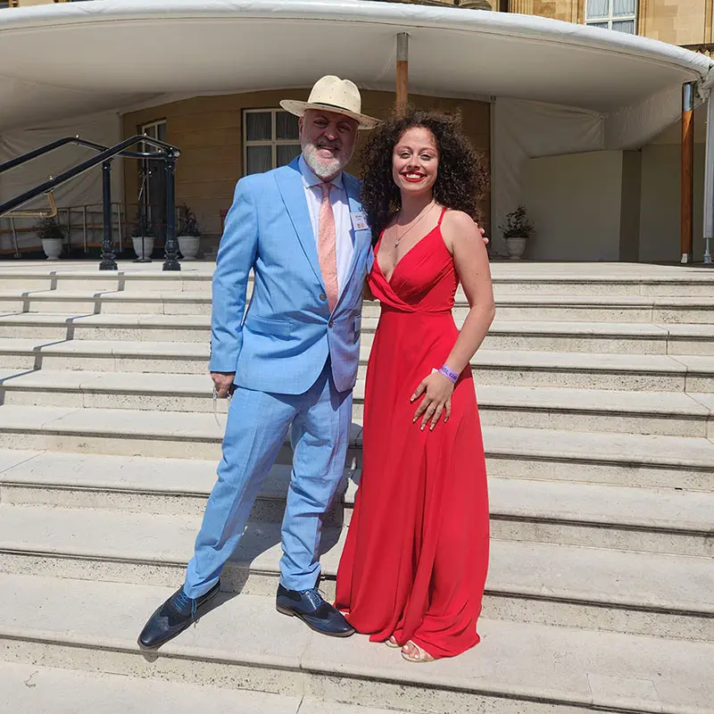 Year 13 pupil at KES Bath, a leading independent co-educational school in South West England, meets OE Bill BaileyImage,News,Optimized,senior,sixth form